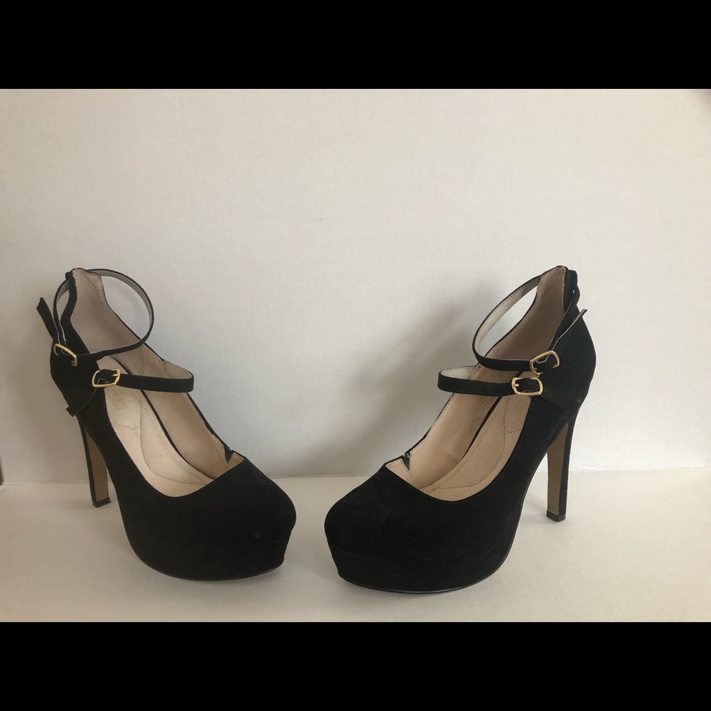 Black Strappy Heels